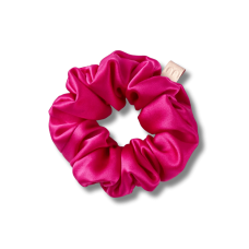 Об'ємна резинка для волосся ягідна - MON MOU Silk Large Scrunchie Berry