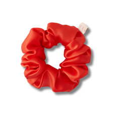 Об'ємна резинка для волосся темно-помаранчева - MON MOU Silk Large Scrunchie Dark Orange