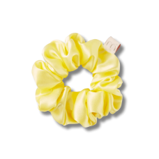 Об'ємна резинка для волосся жовта  - MON MOU Silk Large Scrunchie Yellow