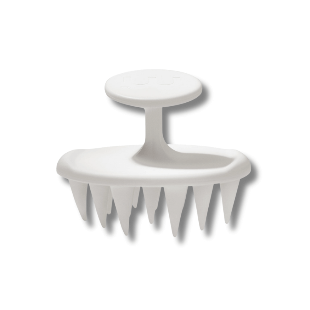 Щіточка для очищення шкіри голови біла - MON MOU Soft Scrub Brush White