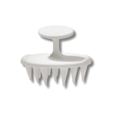 Щіточка для очищення шкіри голови біла - MON MOU Soft Scrub Brush White Щіточка для очищення шкіри голови біла - MON MOU Soft Scrub Brush White