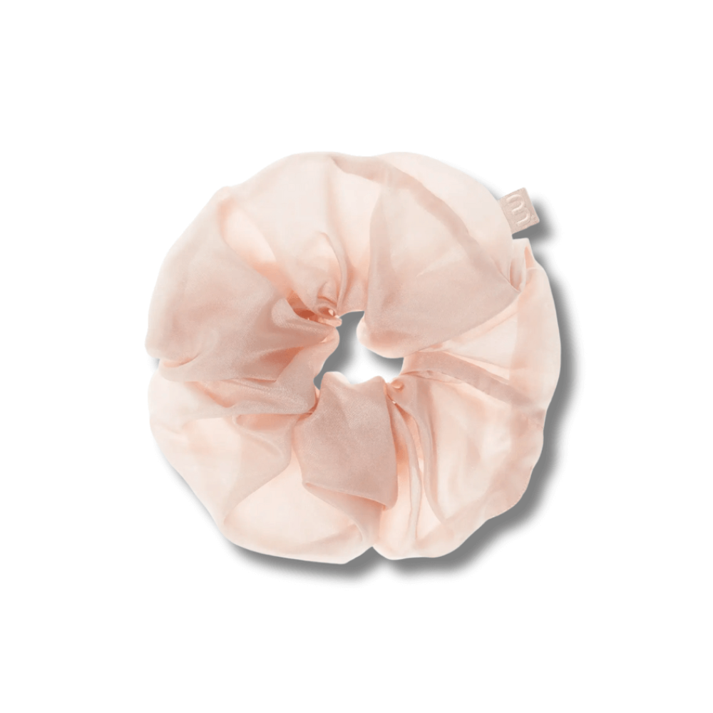 Супер об'ємна резинка для волосся нюдова - MON MOU Silk Volume Scrunchie Nude 
