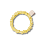 Тонкая резинка для волос жёлтая - MON MOU Silk Slim Scrunchie Yellow