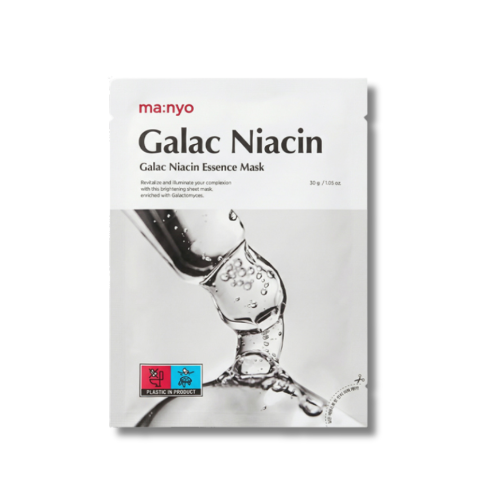 Тканинна маска для освітлення шкіри - Manyo Galac Niacin 2.0 Essence Mask
