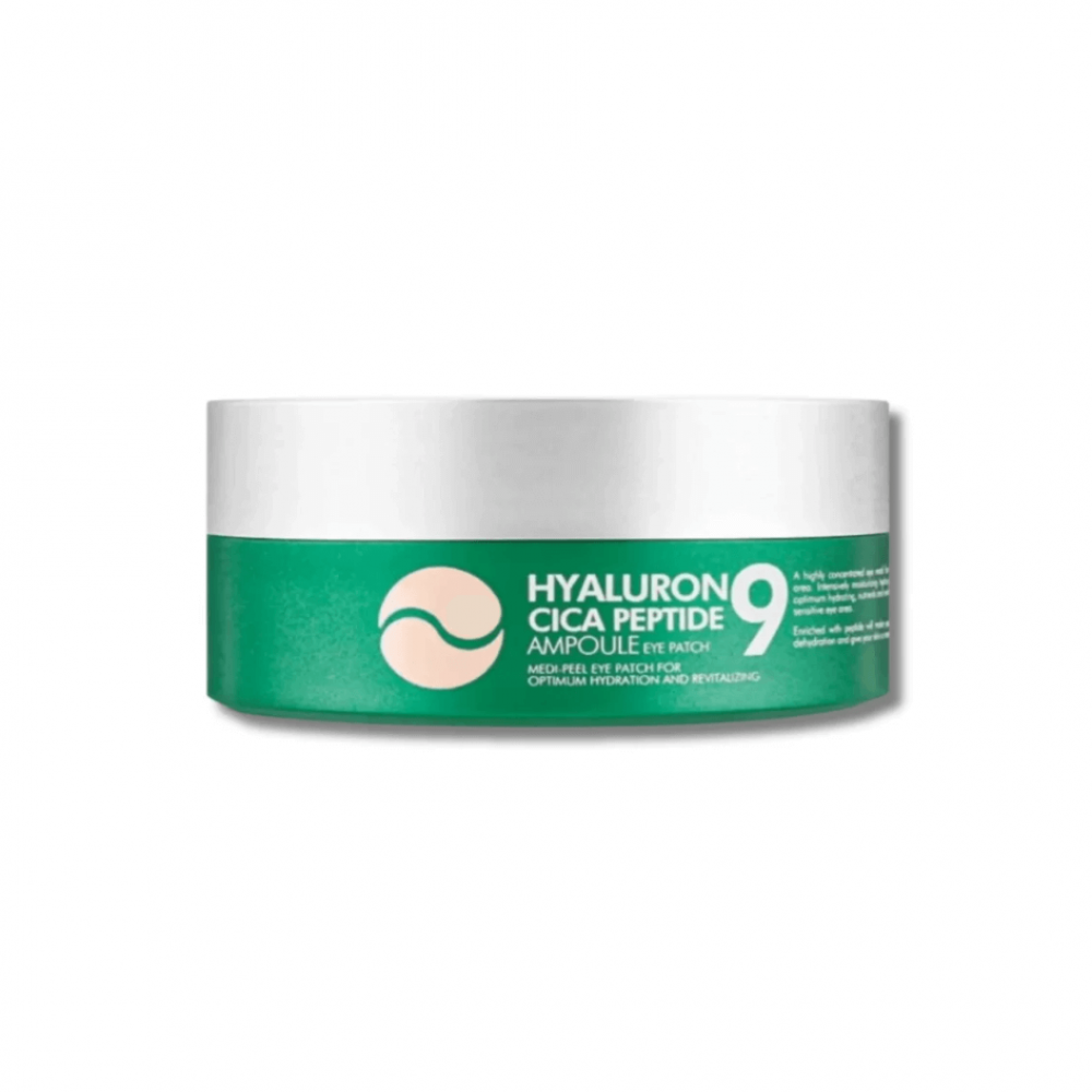 Гідрогелеві патчі заспокійливі з пептидами - Medi-Peel Hyaluron Cica Peptide 9 Ampoule Eye Patch