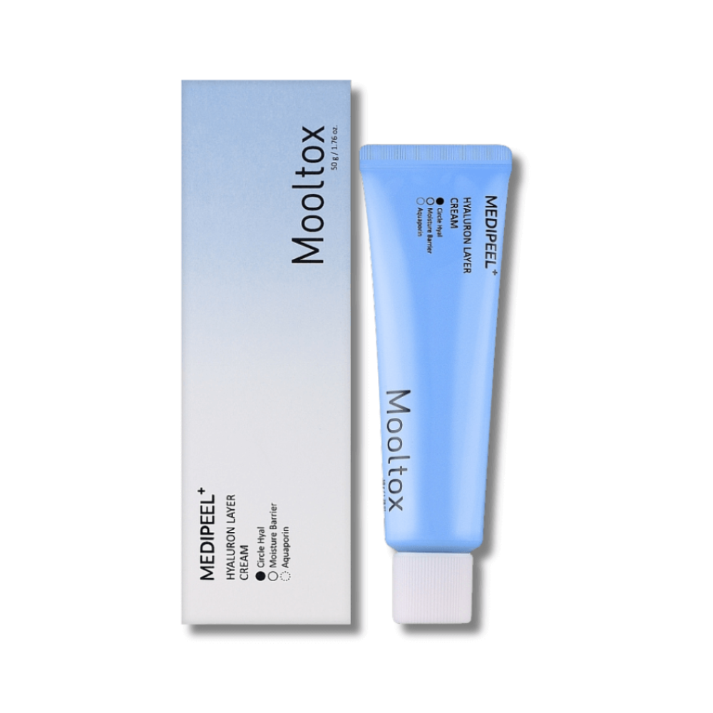 Крем для підвищення еластичності шкіри обличчя - Medi-Peel Hyaluron Layer Cream Mooltox