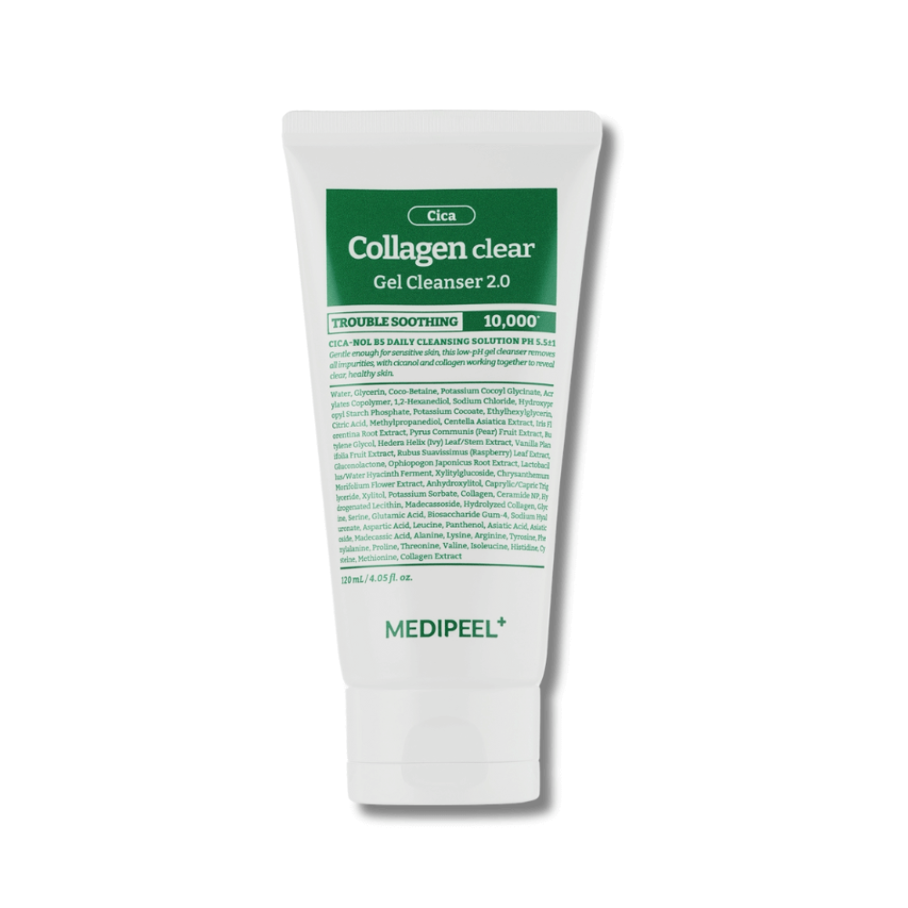 Пенка для умывания с CICA-комплексом - Medi-Peel Green Cica Collagen Clear Gel Cleanser 2.0