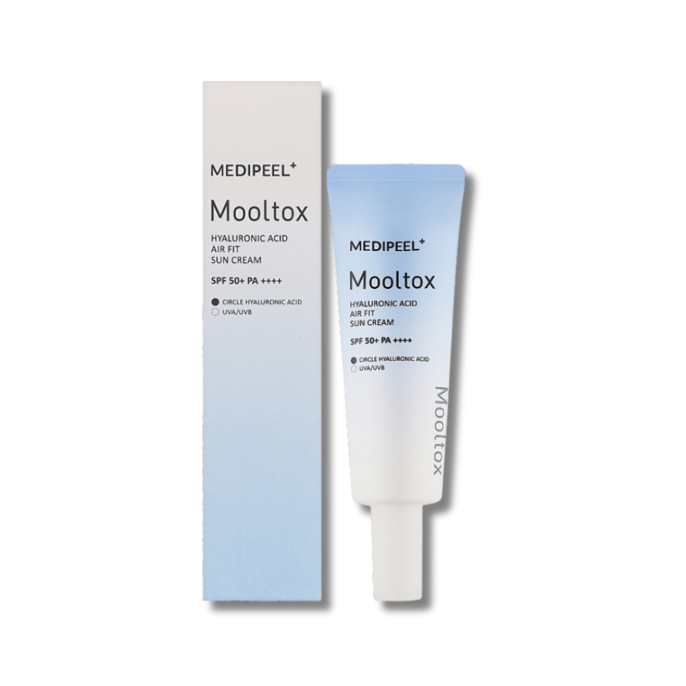 Сонцезахисний крем для обличчя - Medi-Peel Hyaluronic Acid Mooltox Air Fit Sun Cream SPF 50+ PA++++