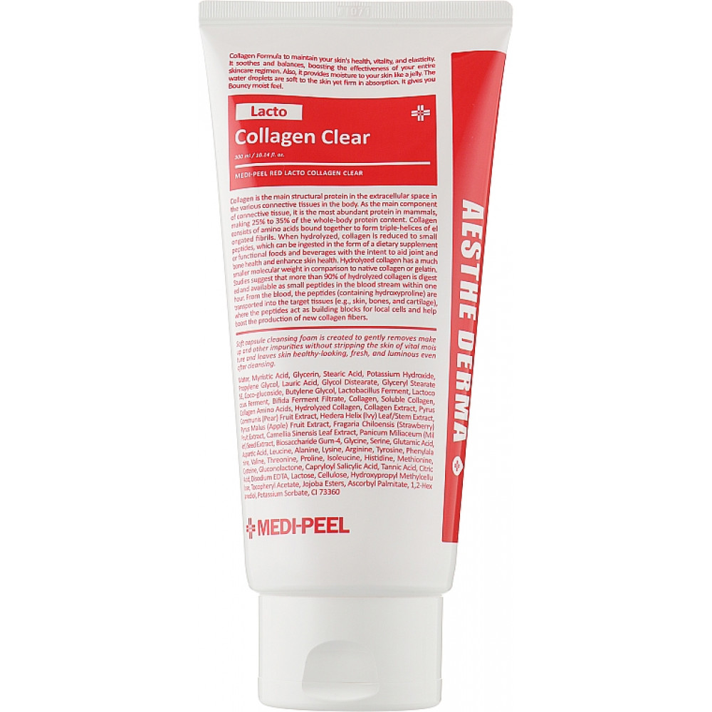 Очищающая пенка для умывания с коллагеном - Medi-Peel Red Lacto Collagen Clear