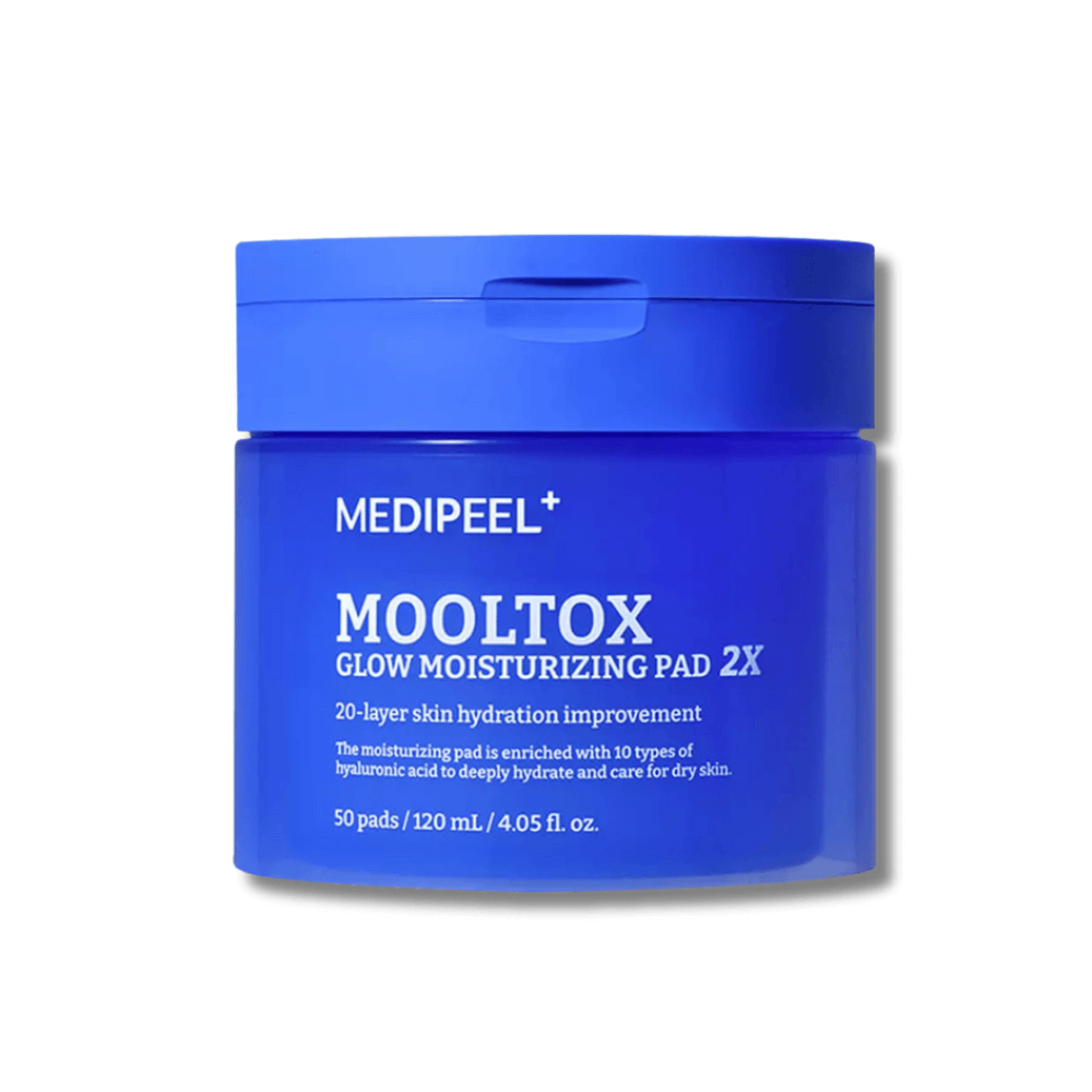 Зволожуючі педи для обличчя - Medi-Peel Mooltox Glow Moisturizing Pad 2X
