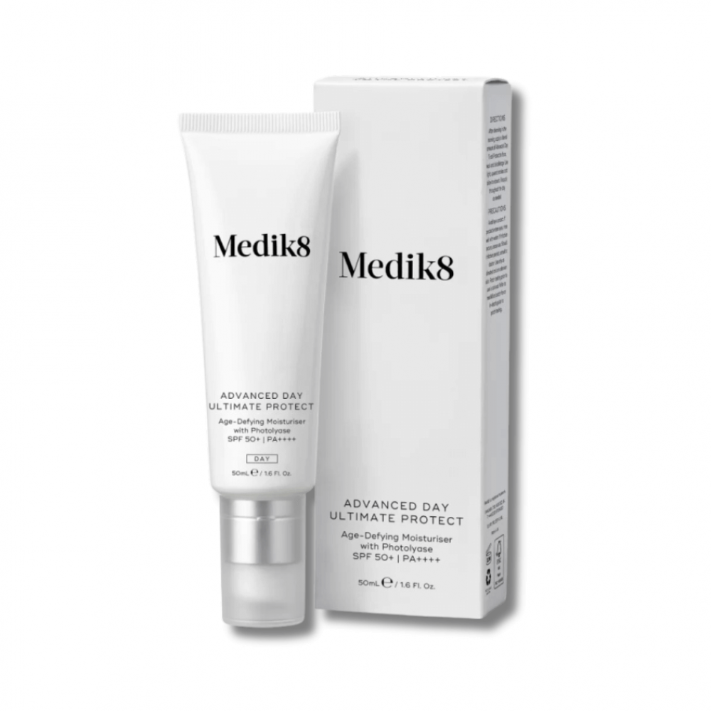 Антивіковий зволожуючий сонцезахисний крем з фотоліазою, SPF 50+ та PA++++ - Medik8 Advanced Day Ultimate Protect SPF50