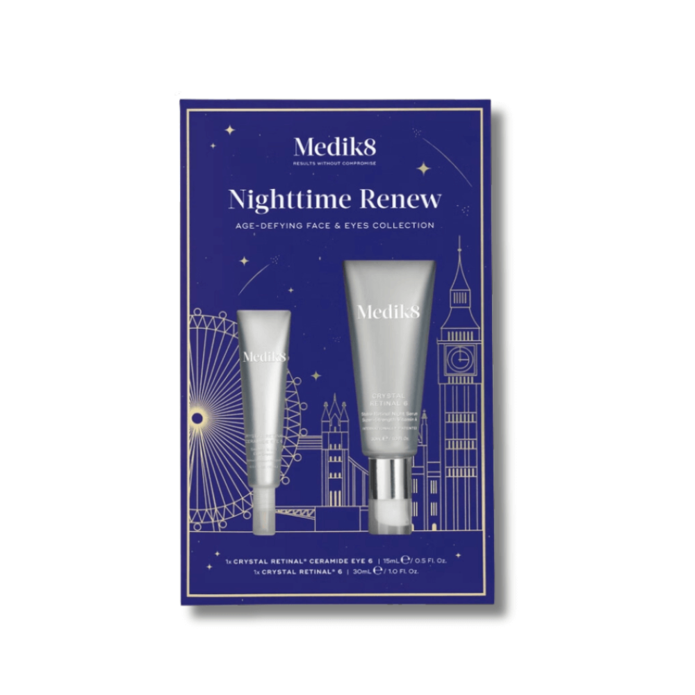 Набор для лифтинга лица и зоны вокруг глаз - Medik8 Nighttime Renew Age-Defying Face and Eyes Collection
