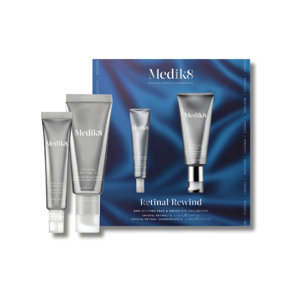 Набір для омолодження шкіри обличчя та зони навколо очей - Medik8 Retinal Rewind Kit