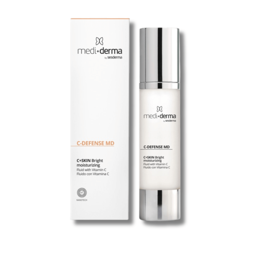 Ревіталізуючий флюїд з вітаміном C - Mediderma Facial Fluid C-Defence MD