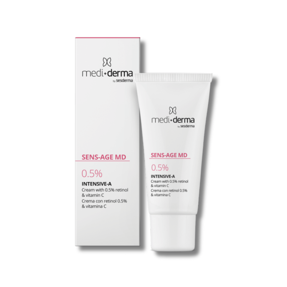 Інтенсивний нічний крем з ретинолом 0,5% - Mediderma Sens-Age MD Intensive-A Cream with 0.5% Retinol