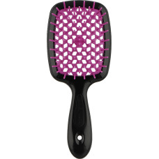 Маленький гребінець для волосся чорний з фіолетовою серединкою - Janeke Small Superbrush