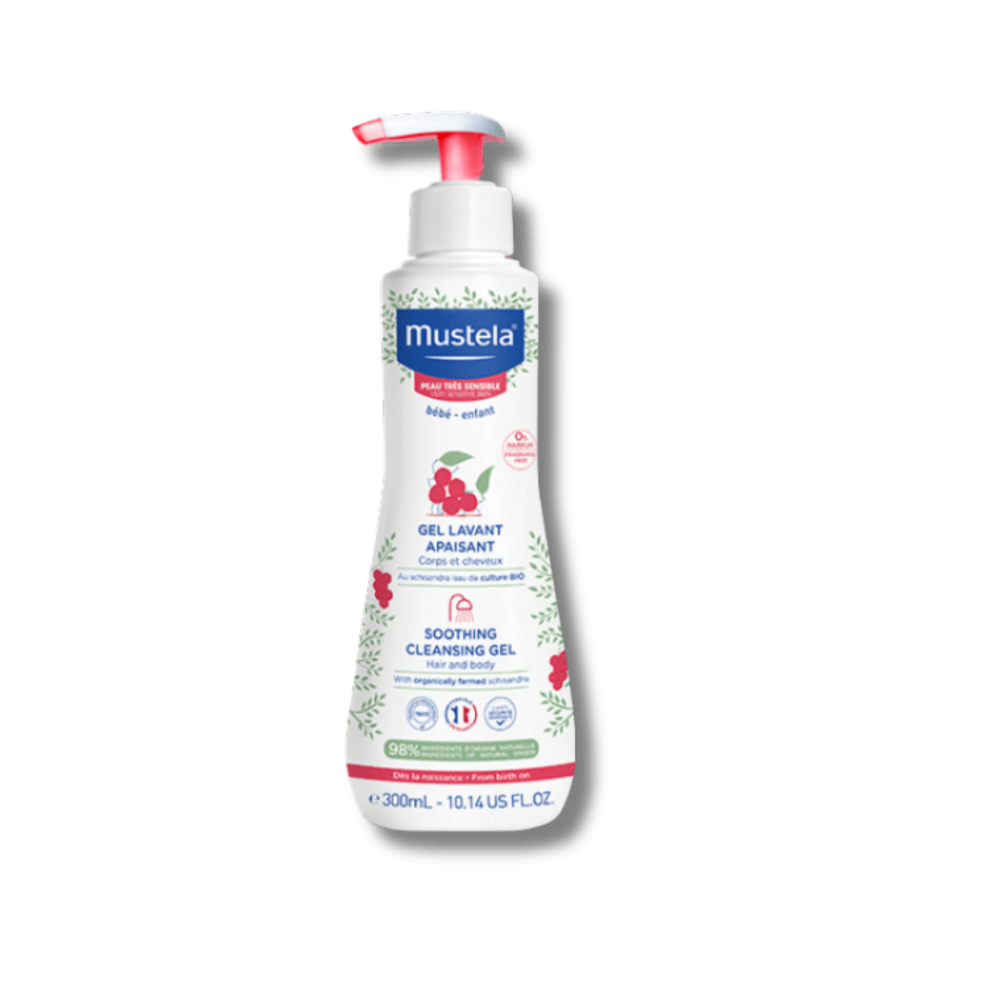 Очищаючий гель для волосся та тіла для чутливої ​​шкіри - Mustela Bebe Soothing Cleansing Gel