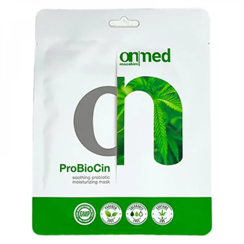 Заспокійлива маска на нетканій основі для чутливої шкіри - ONmacabim ONmed ProBioCin Mask
