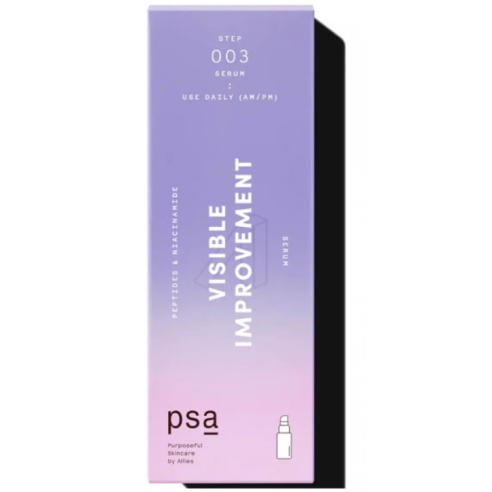 Сироватка з пептидами та ніацинамідом - PSA Visible Improvement Peptides & Niacinamide Serum