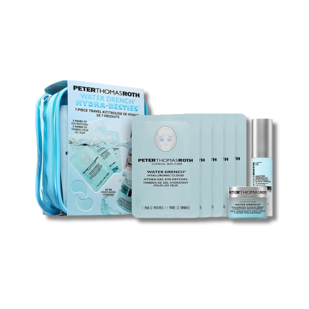 Набор для увлажнения в тревел формате - Peter Thomas Roth Water Drench Hydra Besties 7-Piece Travel Kit