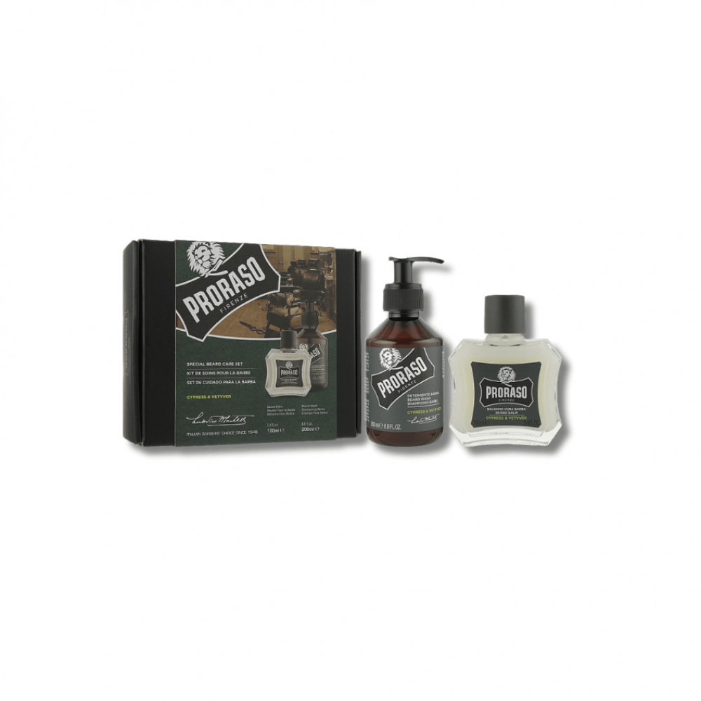 Набір для бороди - Proraso Duo Pack Beard Balm + Shampoo Cypress & Vetyver