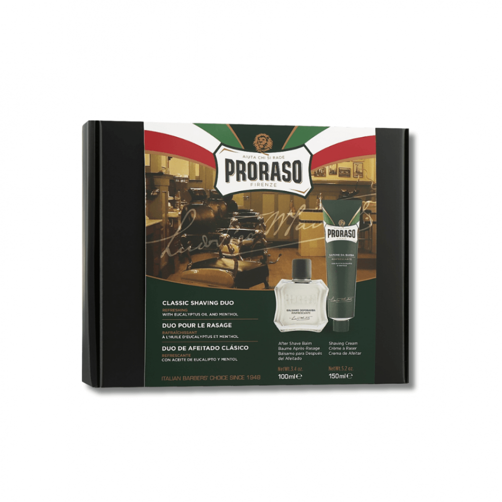 Набір для гоління - Proraso Duo Pack Tube+Balm Refreshing