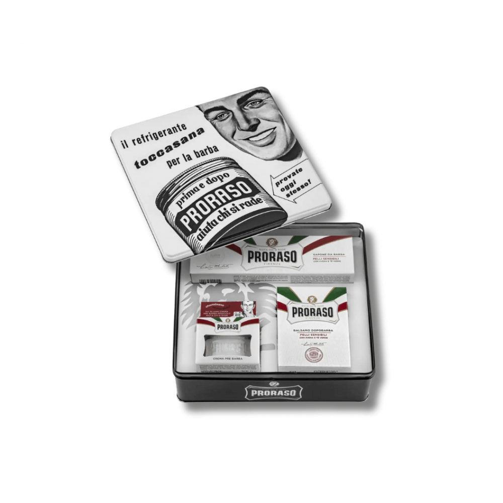 Набір косметики для гоління - Proraso Vintage Selection Toccasana Sensitive