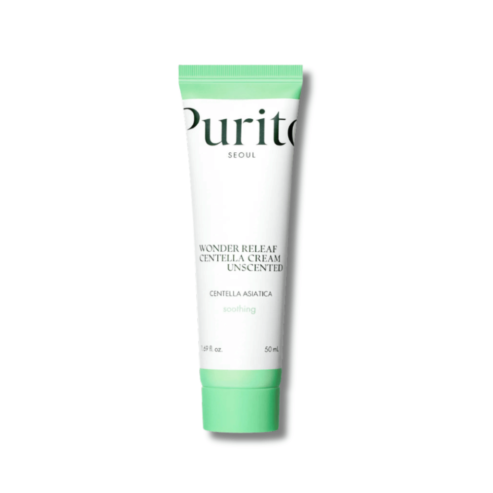 Крем для чутливої шкіри з центеллою без ефірних олій - Purito Seoul Wonder Releaf Centella Cream Unscented