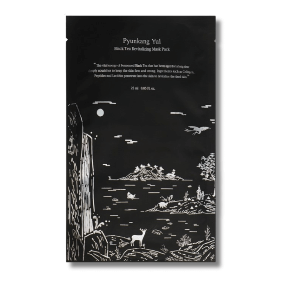 Маска з ферментованим чорним чаєм і пептидами - Pyunkang Yul Black Tea Revitalizing Mask Pack