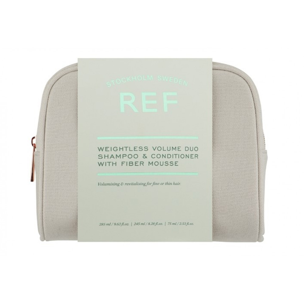 Набір з косметичкою "Для об'єму волосся" - REF Beauty Bag Weightless Volume