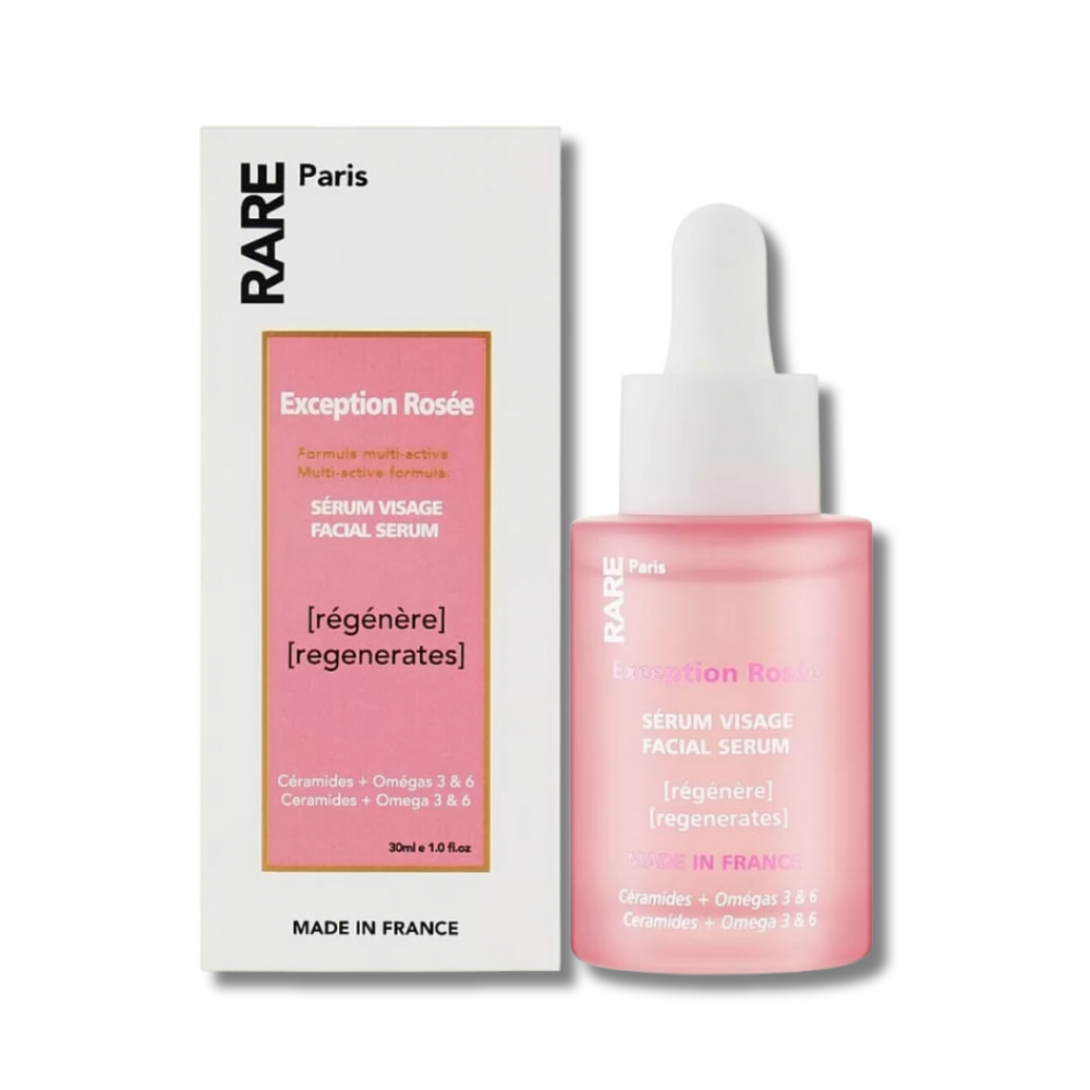 Відновлююча сироватка для обличчя з церамідами, Омега 3 та 6 - Rare Paris Exception Rosee Regenerating Face Serum