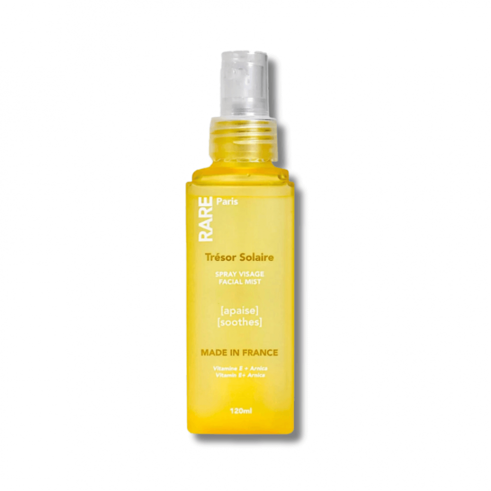 Заспокійливий міст для обличчя з вітаміном Е та екстрактом арніки - Rare Paris Trésor Solaire Soothing Facial Mist