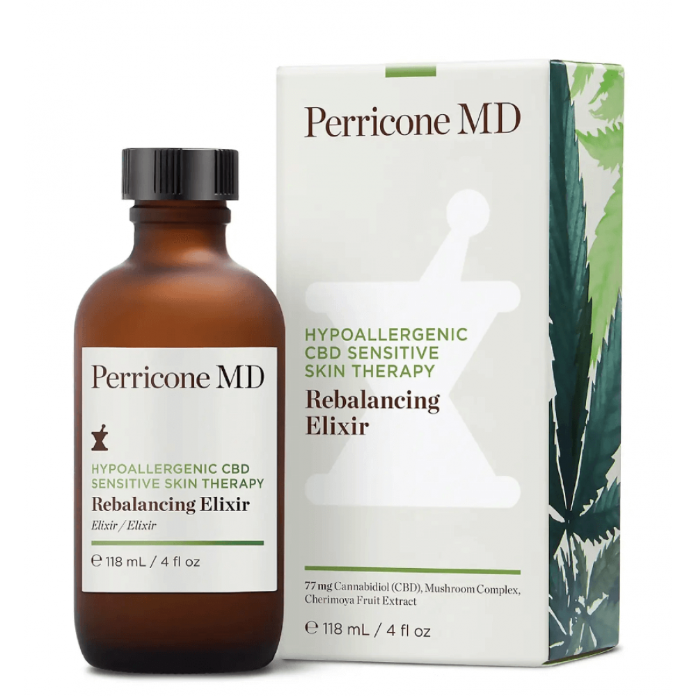 Заспокійливий еліксир для чутливої шкіри - Perricone MD Hypoallergenic CBD Sensitive Skin Therapy Rebalancing Elixir