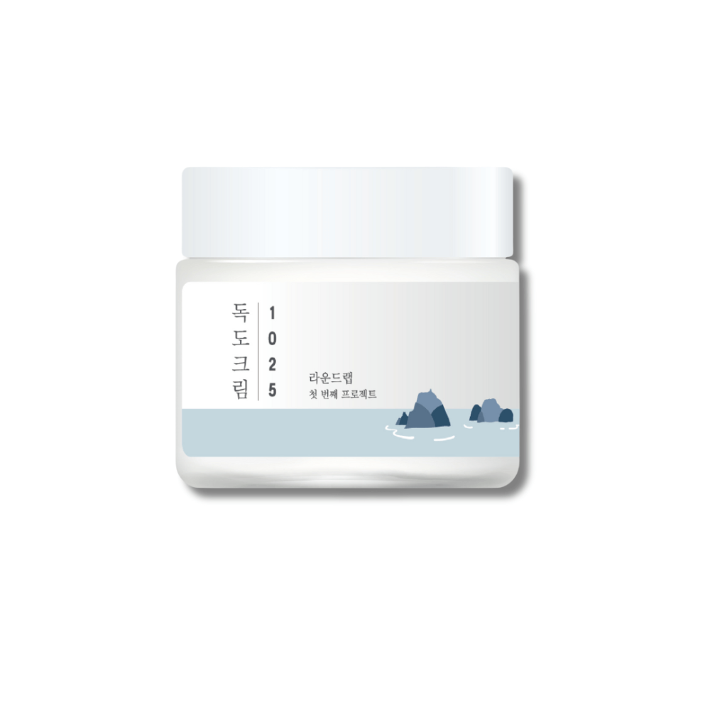 Зволожуючий крем для обличчя з морською водою для сухого типу шкіри - Round Lab 1025 Dokdo Cream