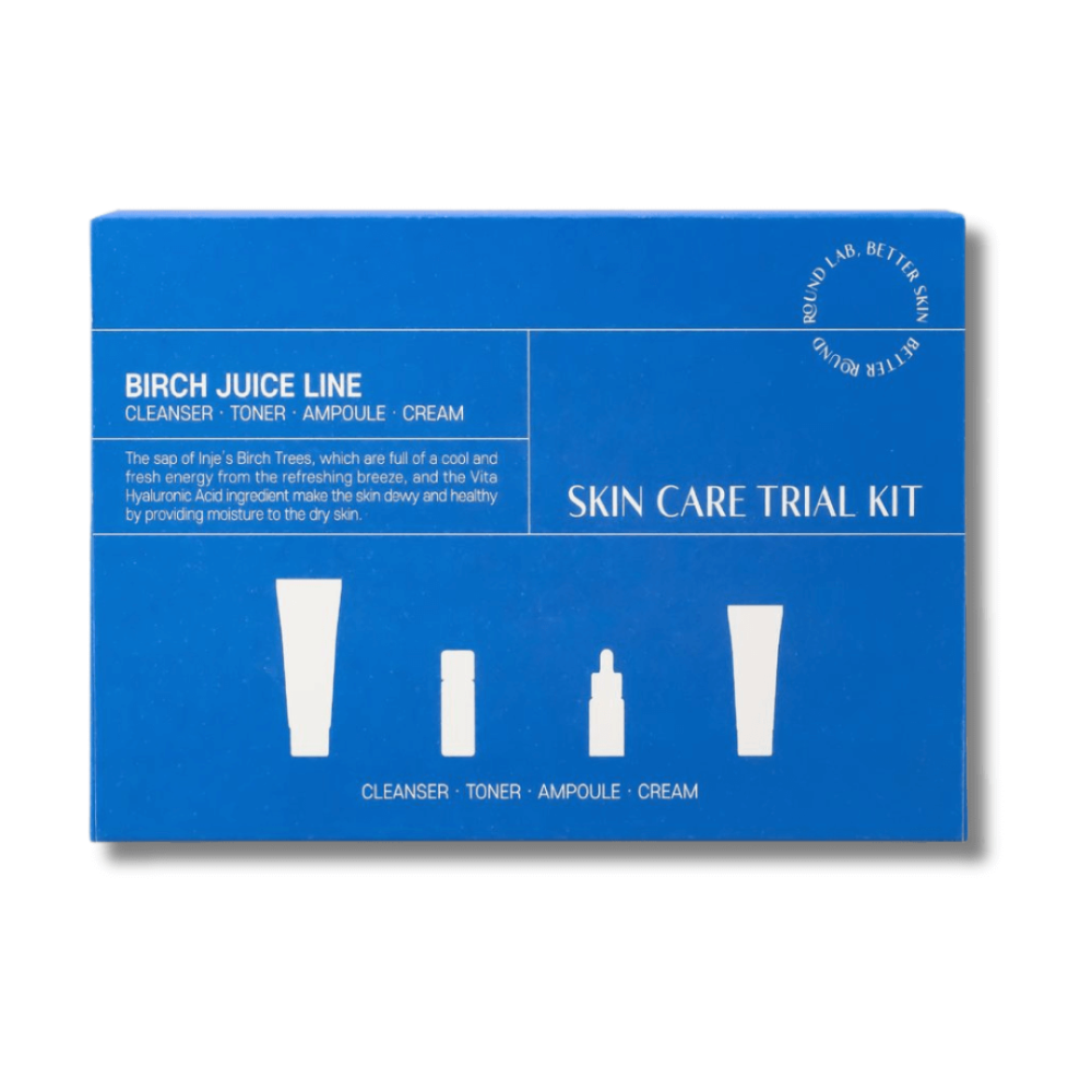 Набор мини версий средств с березовым соком - Round Lab Birch Juice Trial Kit