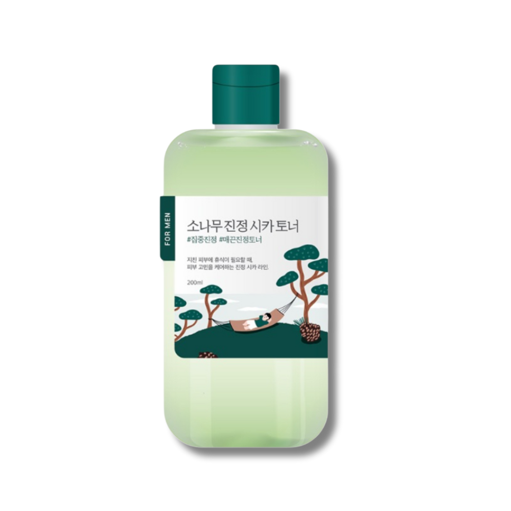 Заспокійливий тонер для чоловіків - Round Lab For Men Pine Calming Cica Toner