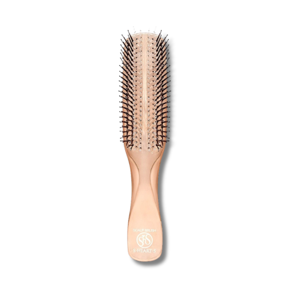 Гребінець для волосся "Pink Gold" - S-Heart-S Model World Long Scalp Brush Pink Gold