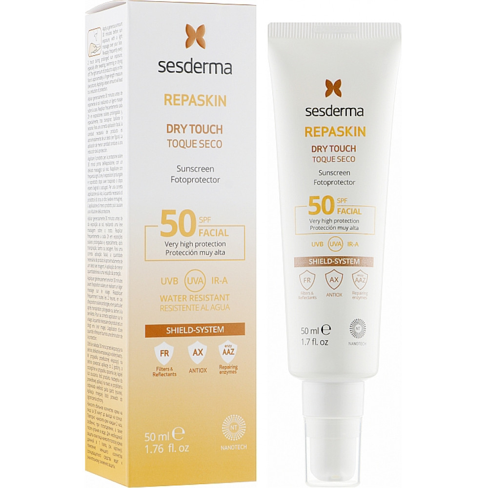 Сонцезахисний крем - SesDerma Repaskin Dry Touch SPF 50