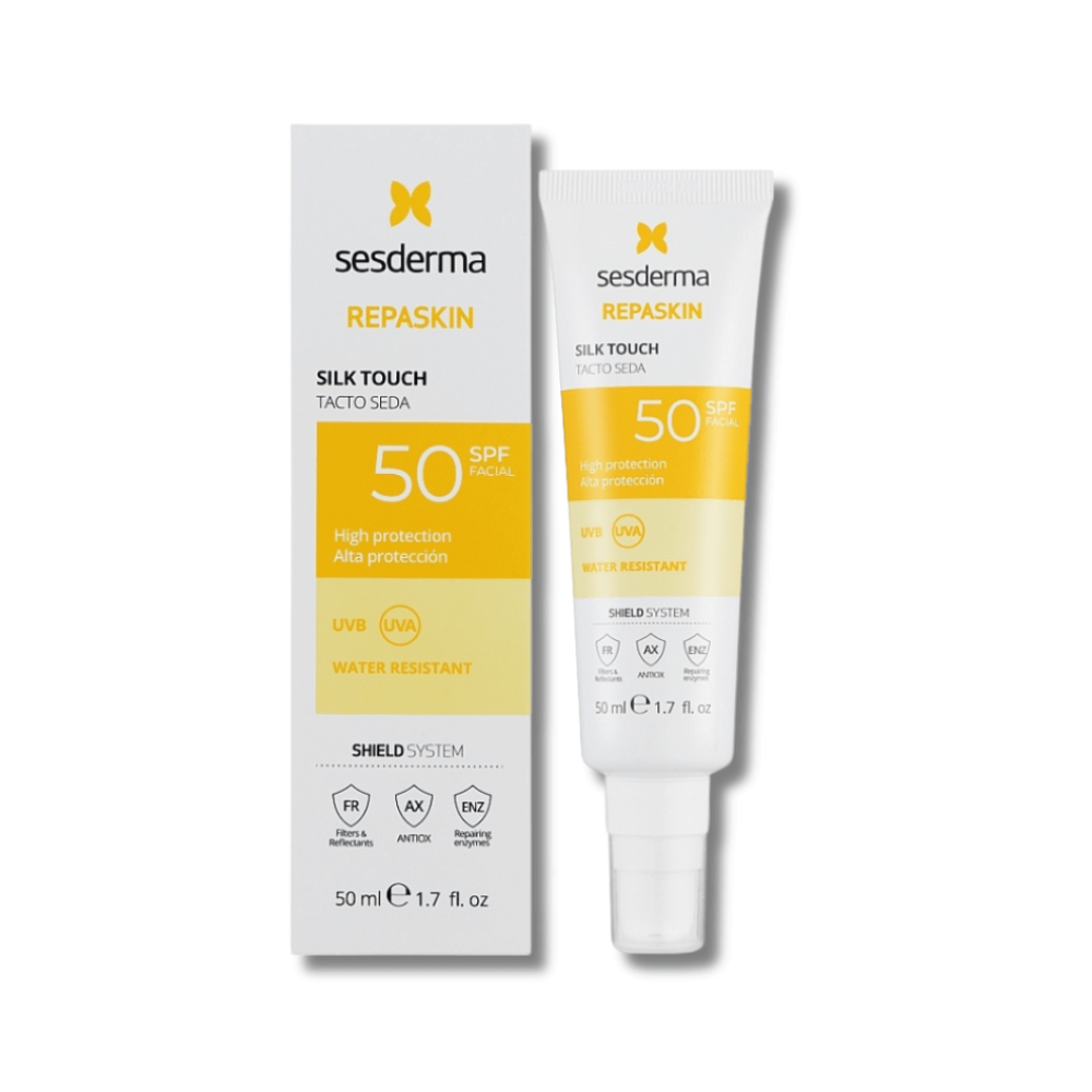 Сонцезахисний крем для обличчя - SesDerma Laboratories Repaskin Silk Touch Facial SPF 50