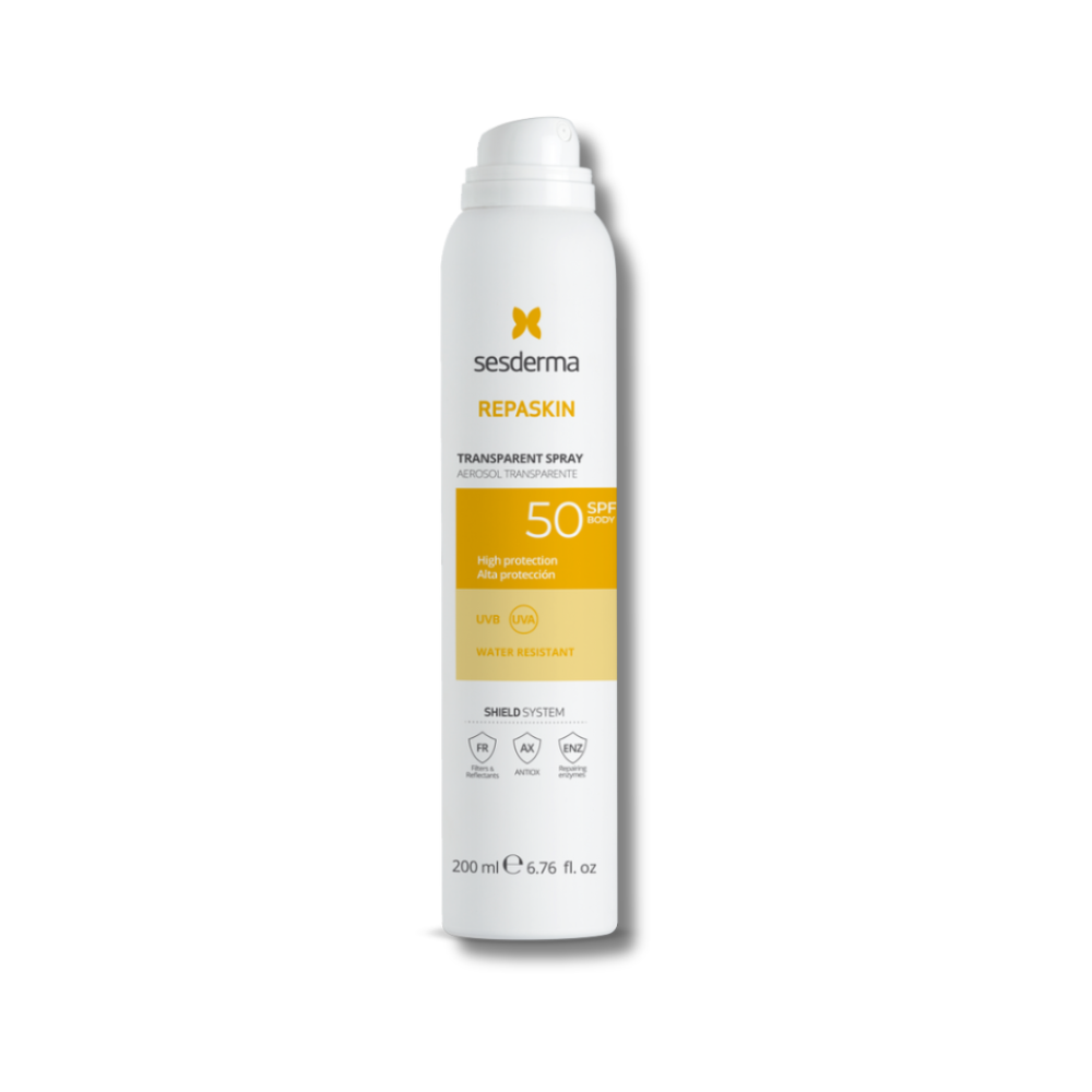 Сонцезахисний спрей для тіла - SesDerma Repaskin Transparent Spray SPF 50+