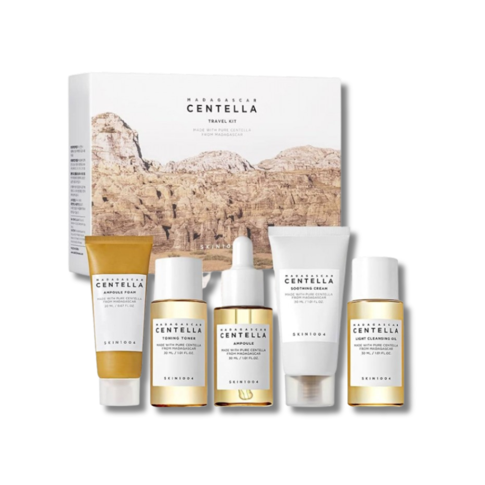 Набір мініатюр для обличчя з центеллою - Skin 1004 Madagascar Centella Travel Kit Renewed