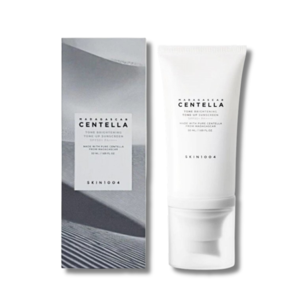 Сонцезахисний крем для вирівнювання тону шкіри - Skin 1004 Madagascar Centella Tone Brightening Tone-Up Sunscreen