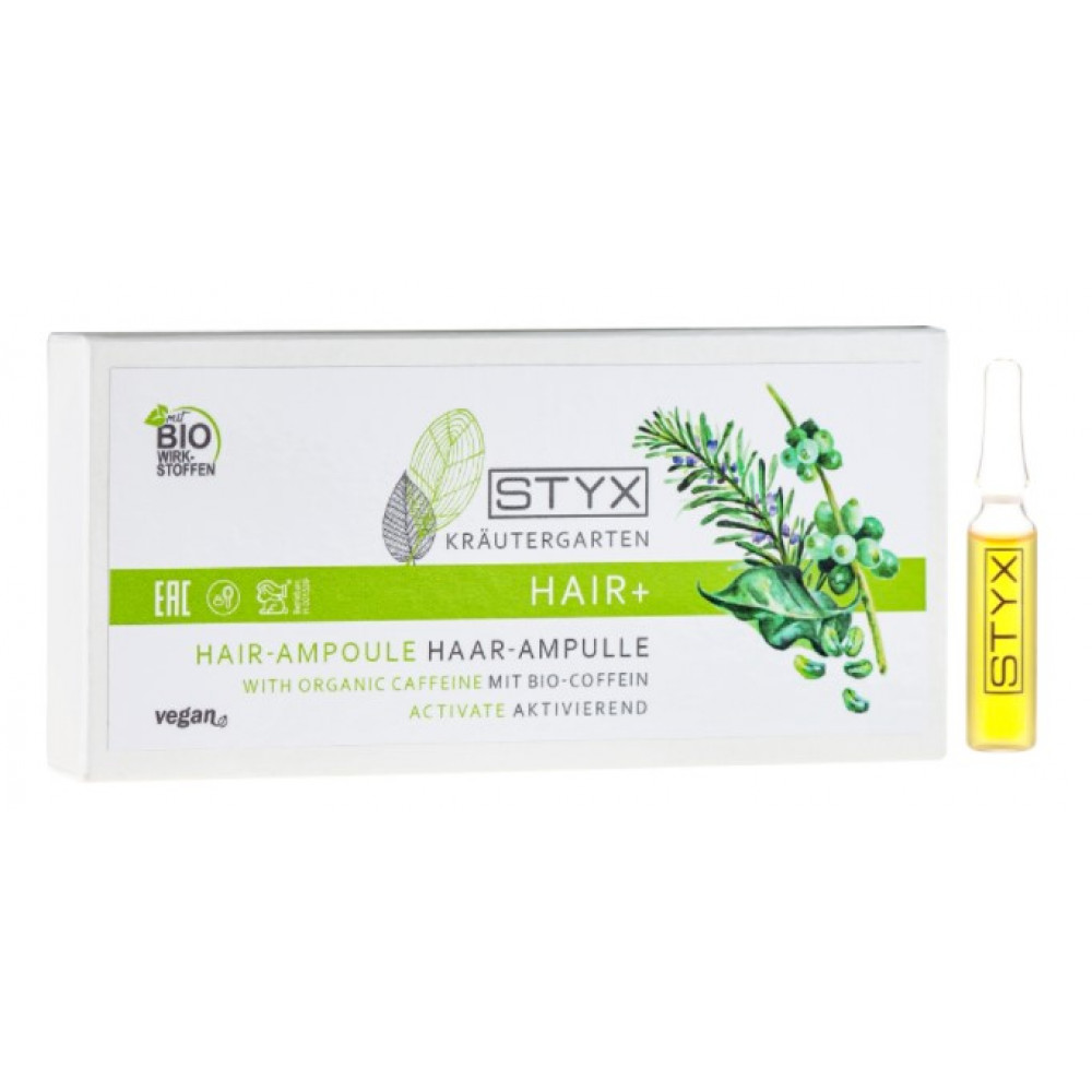 Ампули для волосся з біо-кофеїном - Styx Naturcosmetic Hair-Ampoule With Organic Caffeine