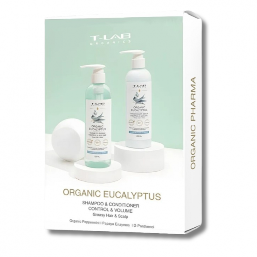 Набір по догляду за жирним волоссям - T-LAB Professional Organics Organic Eucalyptus Set