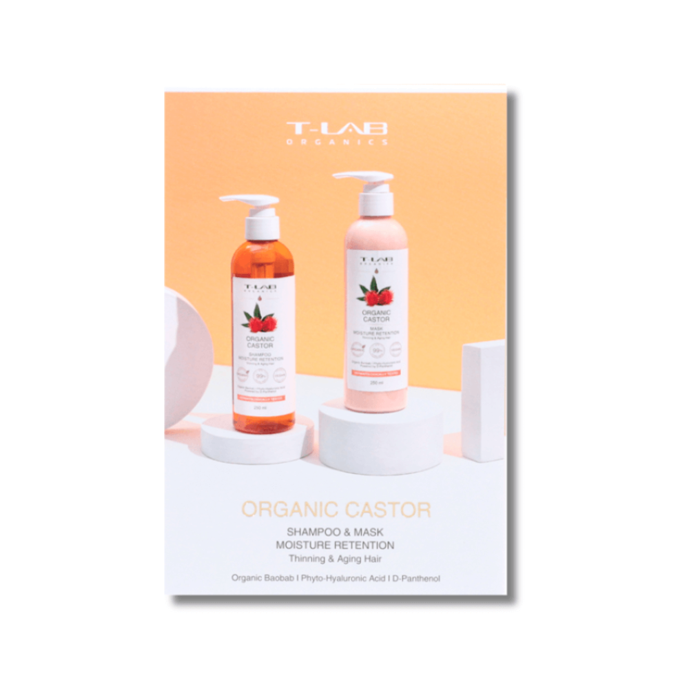 Набір для догляду за волоссям - T-LAB Professional Organic Castor Shampoo and Mask Set