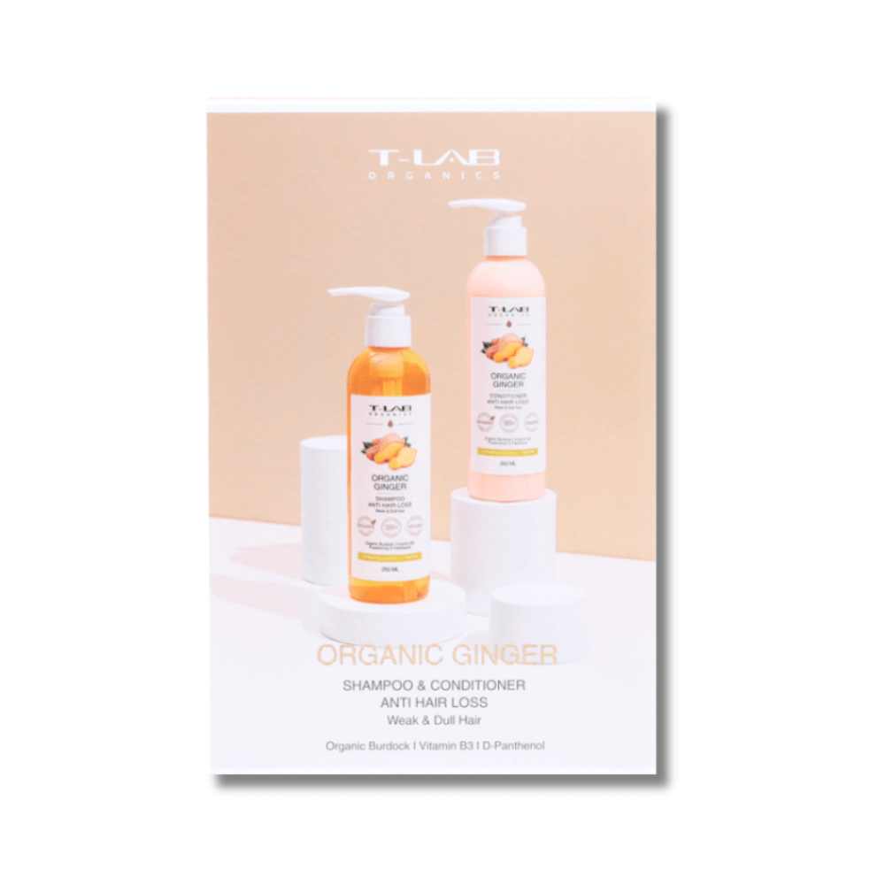 Набір для догляду за волоссям - T-LAB Professional Organic Ginger Shampoo and Conditioner Set