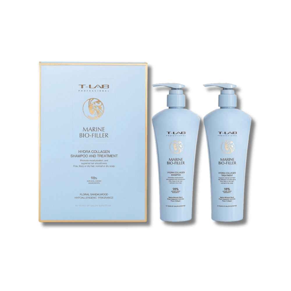 Набір для волосся - T-Lab Professional Marine Bio-Filler Hydra Collagen Hair Set