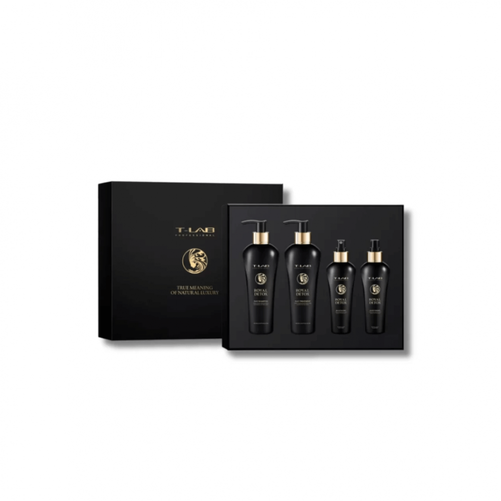 Подарунковий набір для волосся - T-LAB Professional Royal Detox Ritual