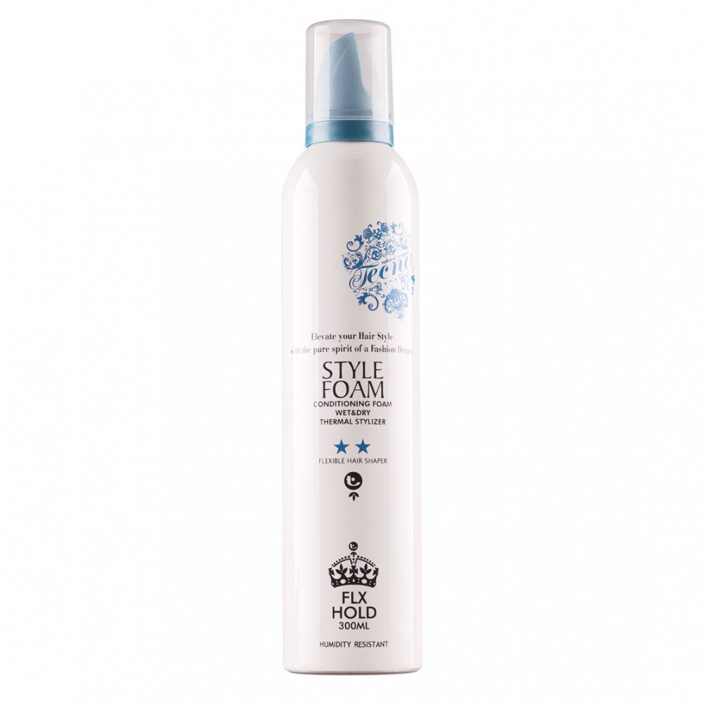 Пінка для волосся легкої фіксації - Tecna Style Foam Blue 