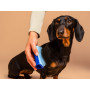 Гребінець для вичісування собаки - Tangle Teezer Pet Teezer Mini De-shedding&Grooming Blue